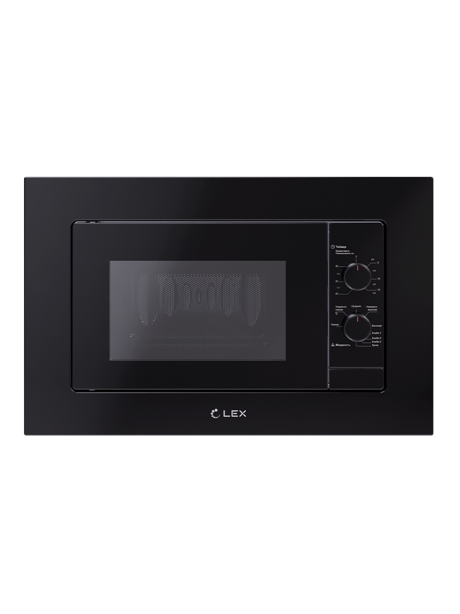 Изображение товара Встраиваемая микроволновая печь Lex BIMO 20.04 BL 20 л 60x39x33 см цвет черный