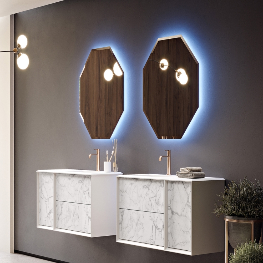 Изображение товара Зеркало для ванной Cezares 45079 с подсветкой 80x80см
