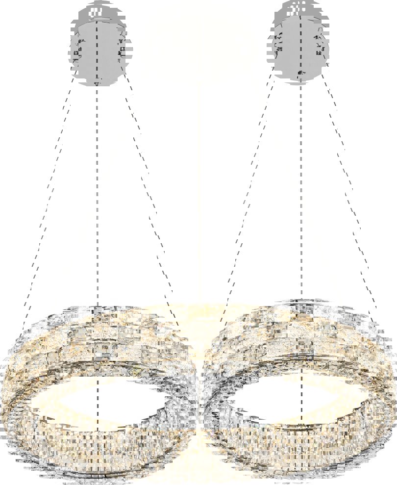 Изображение товара Светильник подвесной светодиодный Stilfort 4014-09-06P Gabbana с пультом управления 20 м² регулируемый белый свет цвет хром