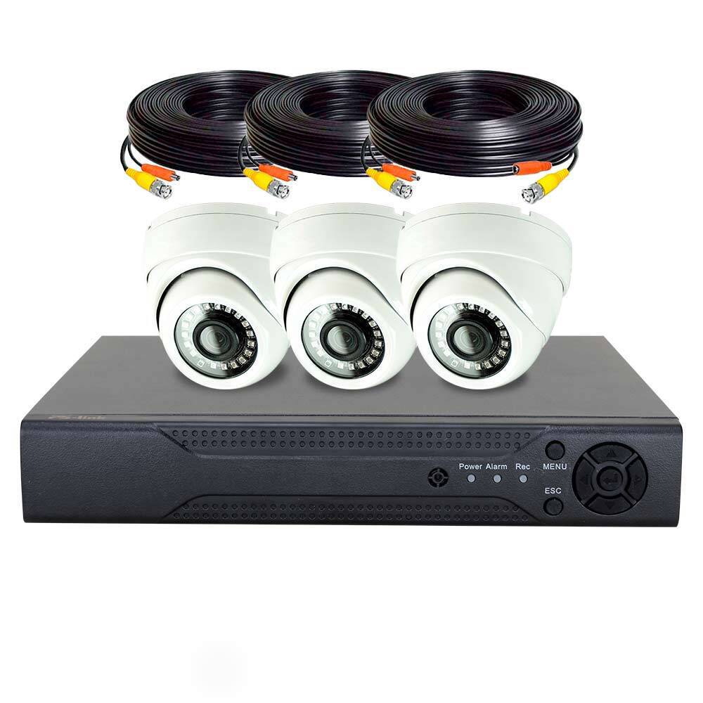 Изображение товара Комплект видеонаблюдения AHD 2Мп Ps-Link KIT-A203HD с 3 камерами