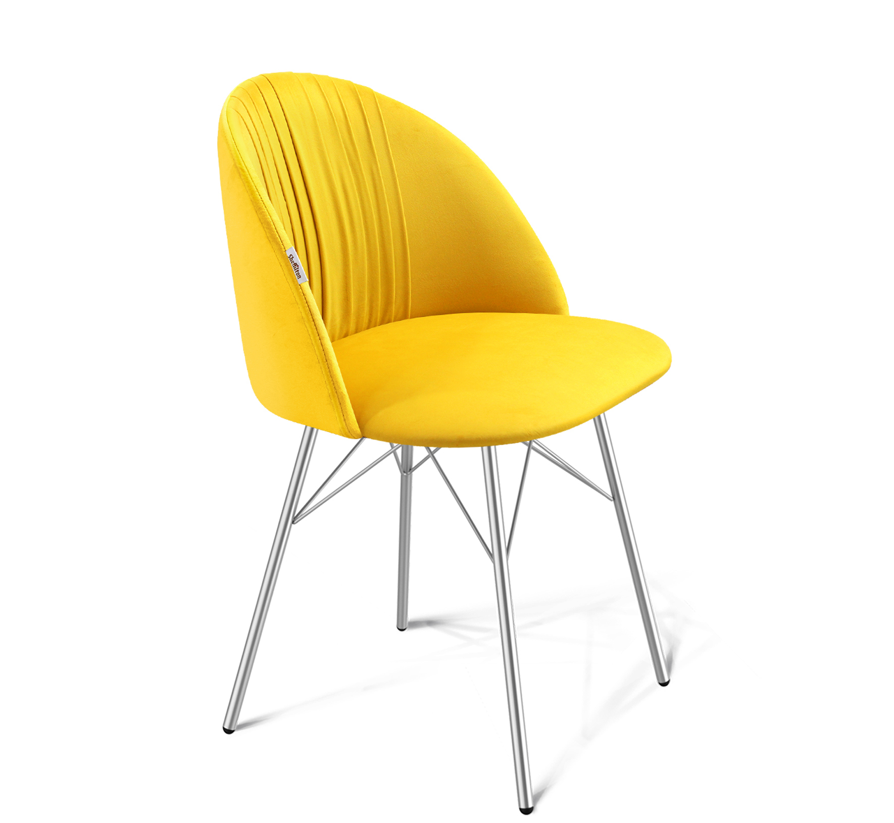 Изображение товара Стул Sheffilton 6823423402 49x80x53 см велюр цвет Желтый