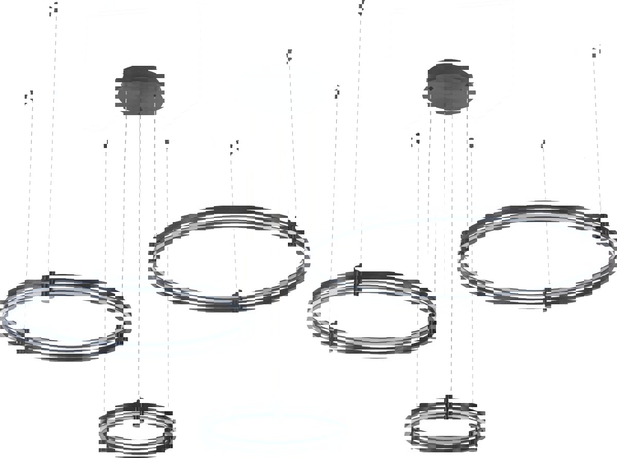 Изображение товара Подвесной светодиодный светильник Tooring с пультом 22 м² черный