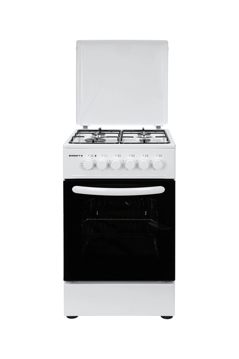 Изображение товара Газовая плита с духовкой Kraft KF-FSK5302EW 50.3x85.7x55.3 см цвет белый