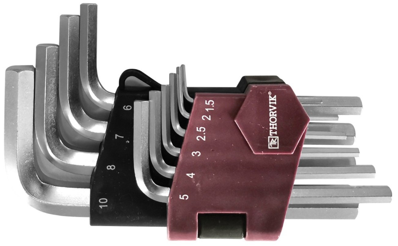 Изображение товара Набор имбусовых ключей Thorvik HKS10S 1.5-10 мм, 10 шт