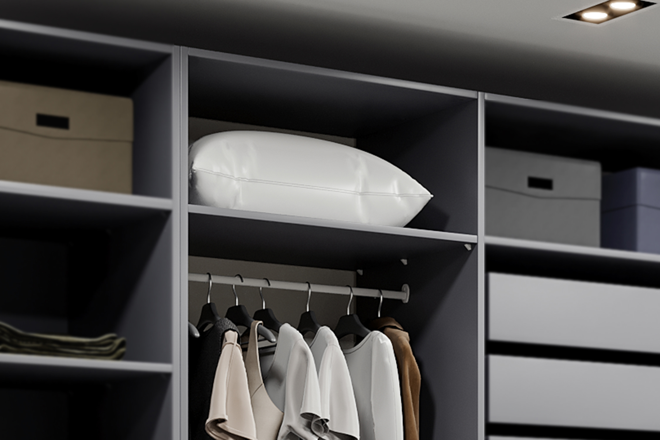 Изображение товара Полка в шкаф 71x58 см ДСП цвет серый 1 шт