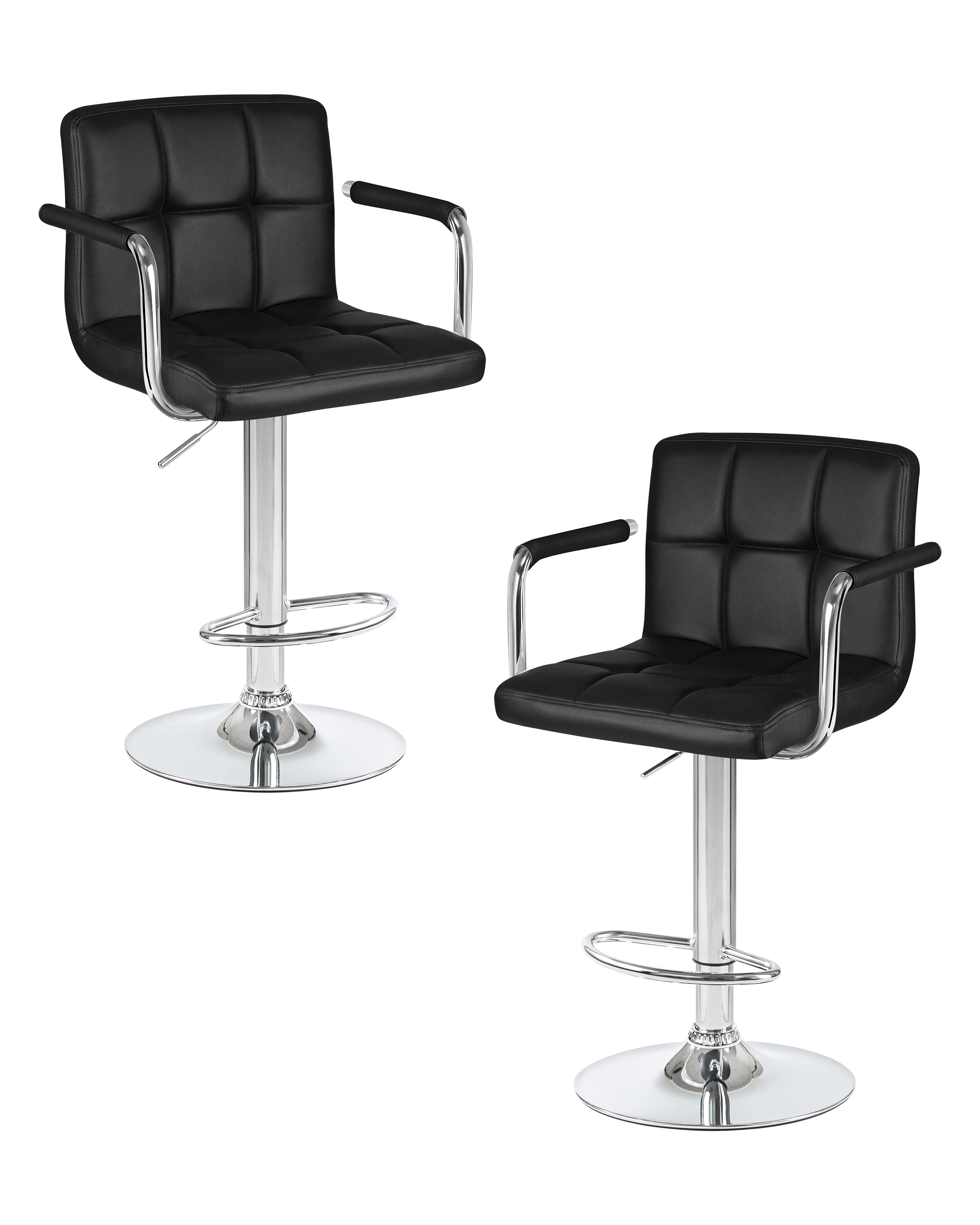 Изображение товара Барный стул Dobrin Kruger Arm lm-5011 51.5x113x49 см черный набор 2 шт