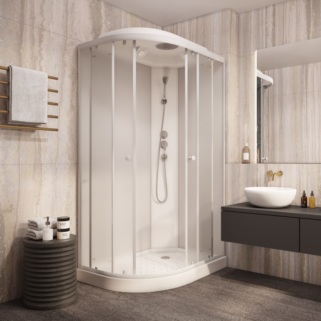 Изображение товара Душевая кабина Parly 9368 с низким поддоном 80x120 см