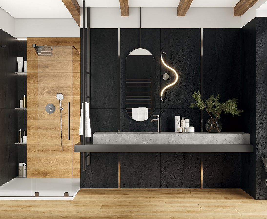 Изображение товара Керамогранит Laparet Noa x9999295260 59.7x119.7см 1.44 м² цвет графит, цена за упаковку