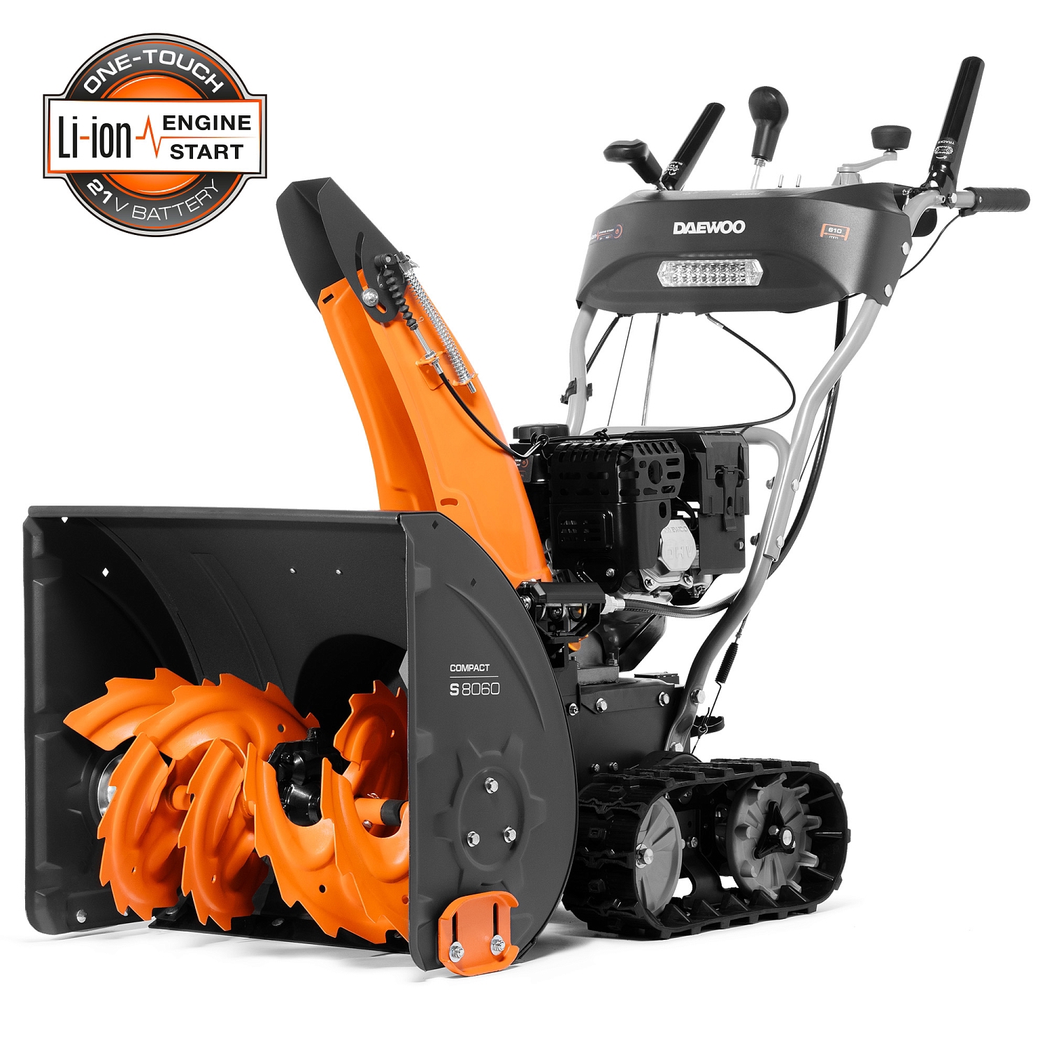 Изображение товара Снегоуборщик бензиновый Daewoo S 8060 61 см 8 л.с. мощный снегопренос и удобство