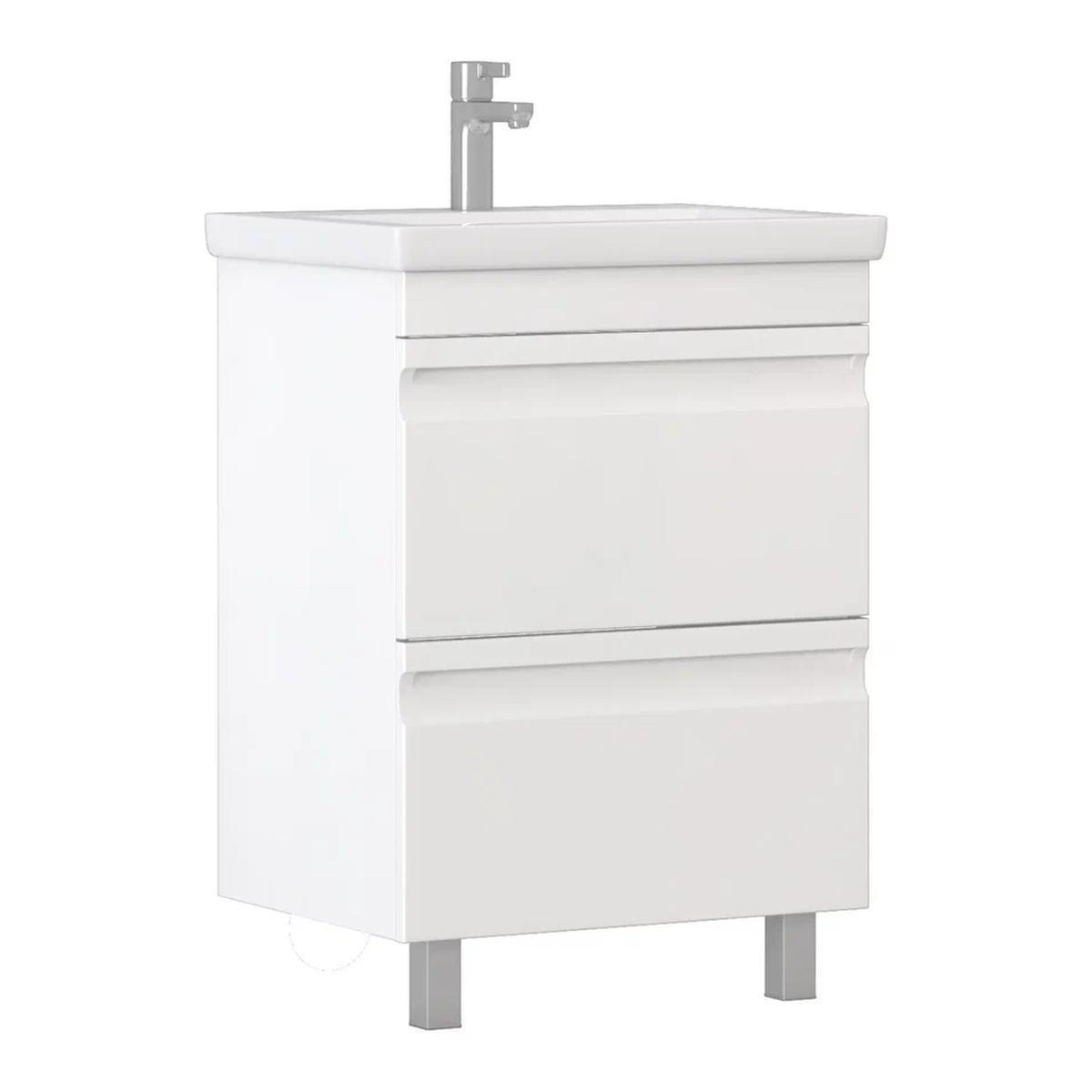 Изображение товара Тумба с раковиной напольная Vigo Holly 039 60 см цвет белый