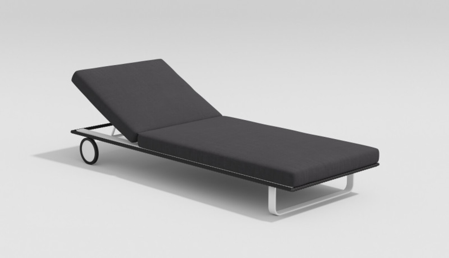 Изображение товара Шезлонг Gardenini Hacienda алюминий полиэстер белый 203 см х 78 см х 25 см