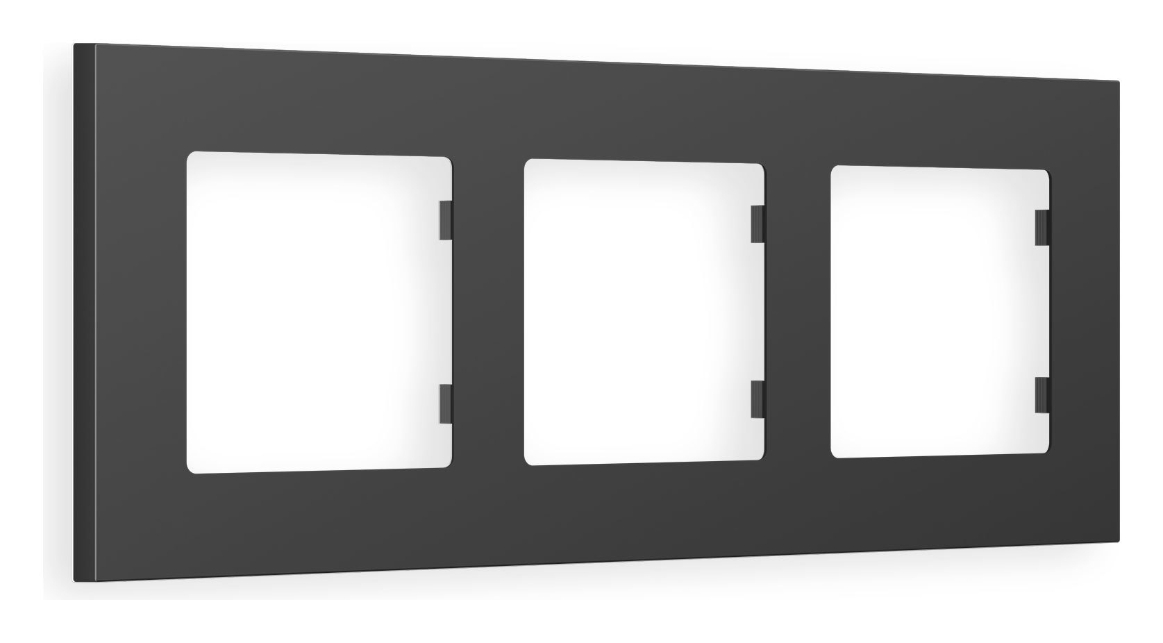 Изображение товара AMBRELLA VOLT Alfa Qubi AF250803 рамка 3 поста графит