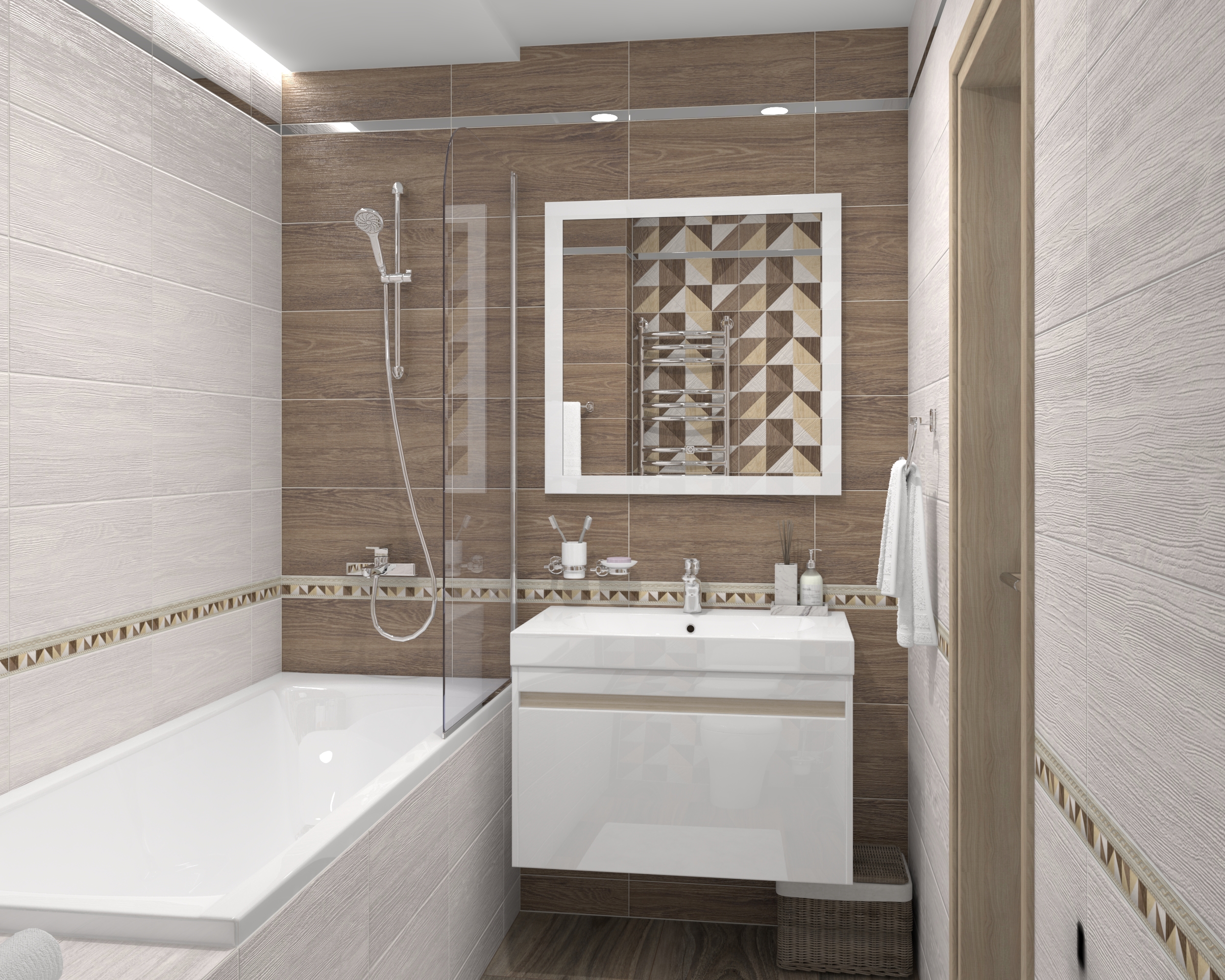 Изображение товара Керамическая плитка для стен Laparet Village коричневый 25x50 см, 1.5 м2 упаковка