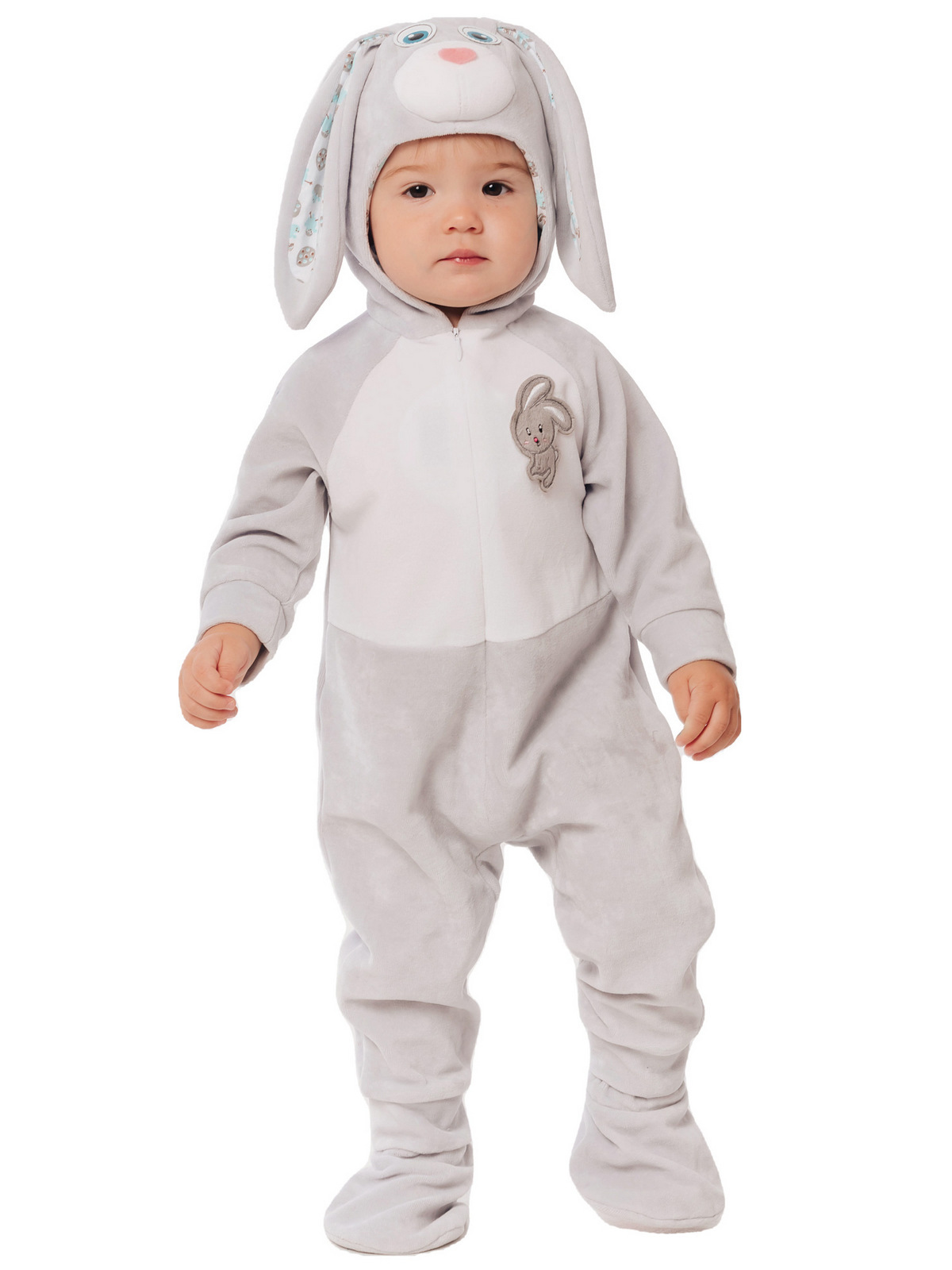 Изображение товара Детский комбинезон Пуговка Зайчик р 74 см хлопок гипоаллергенный