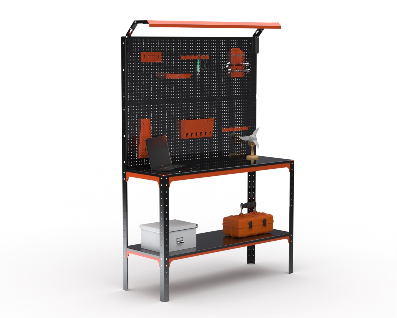 Изображение товара Стол-верстак Metalex Kit 204902 1700x600x950 мм, нагрузка 260 кг, освещение