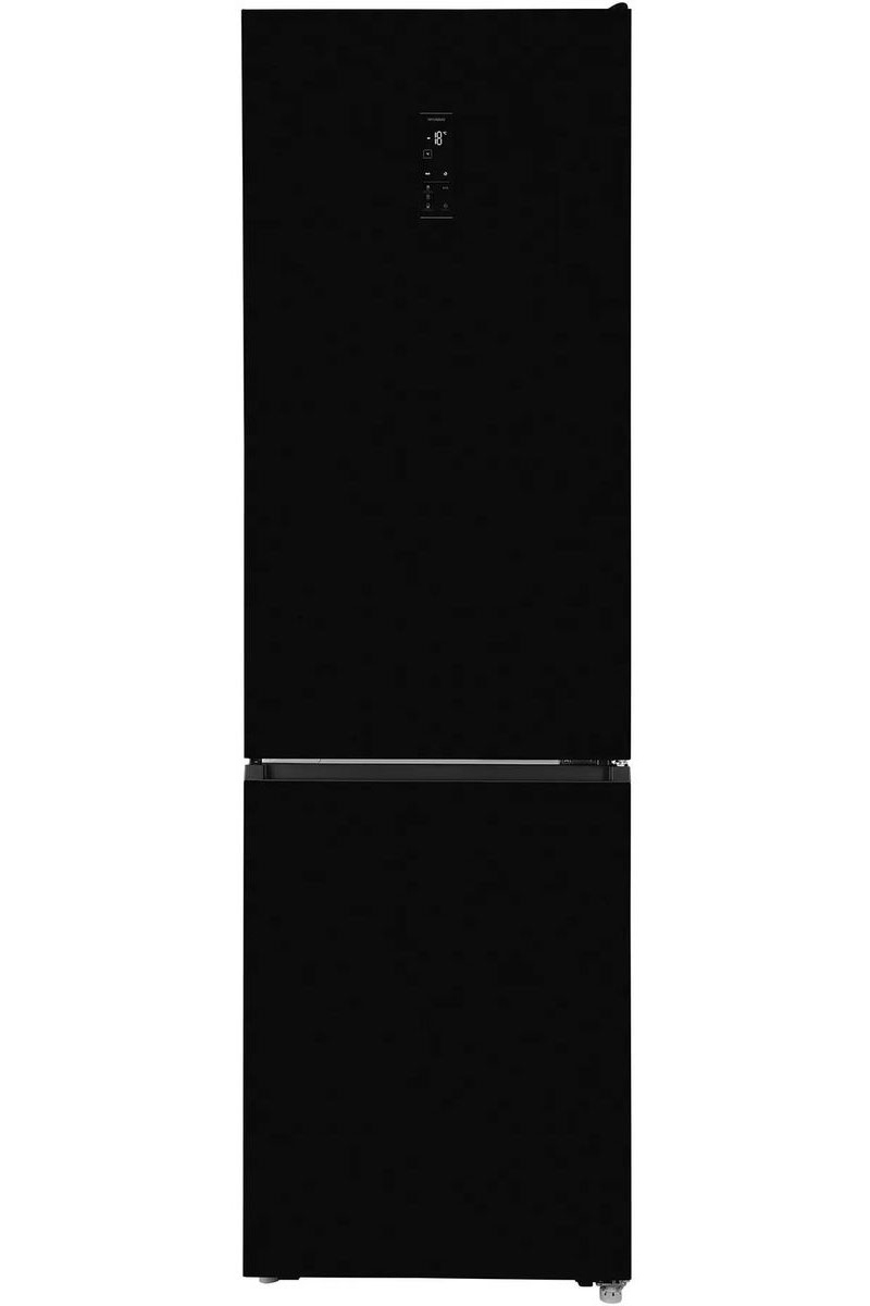 Изображение товара Отдельностоящий холодильник Hyundai CC50073F черное стекло 59.5x201 см цвет черный