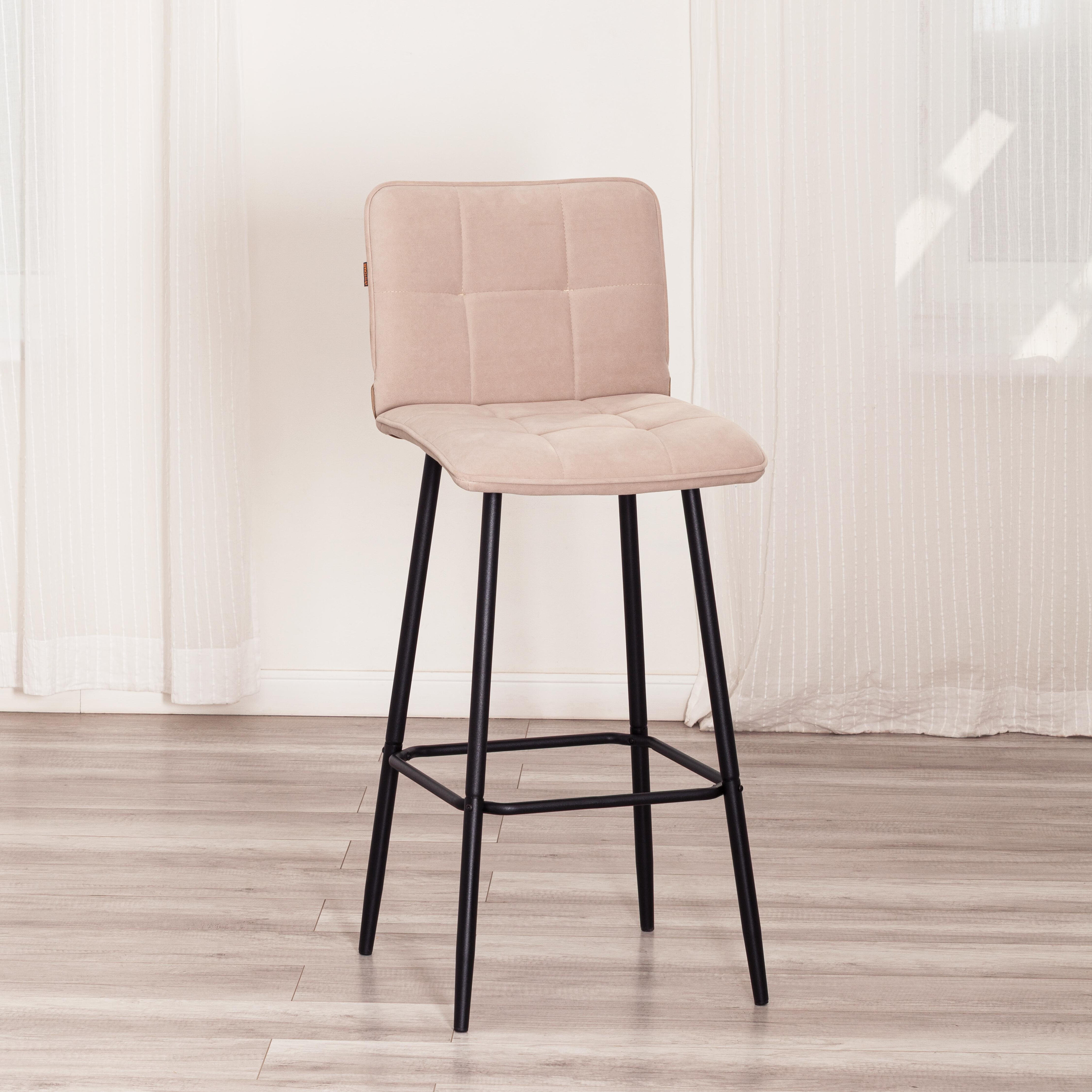 Изображение товара Барный стул Tetchair Bari 24907 бежевый с металлическим каркасом, комфортный и стильный