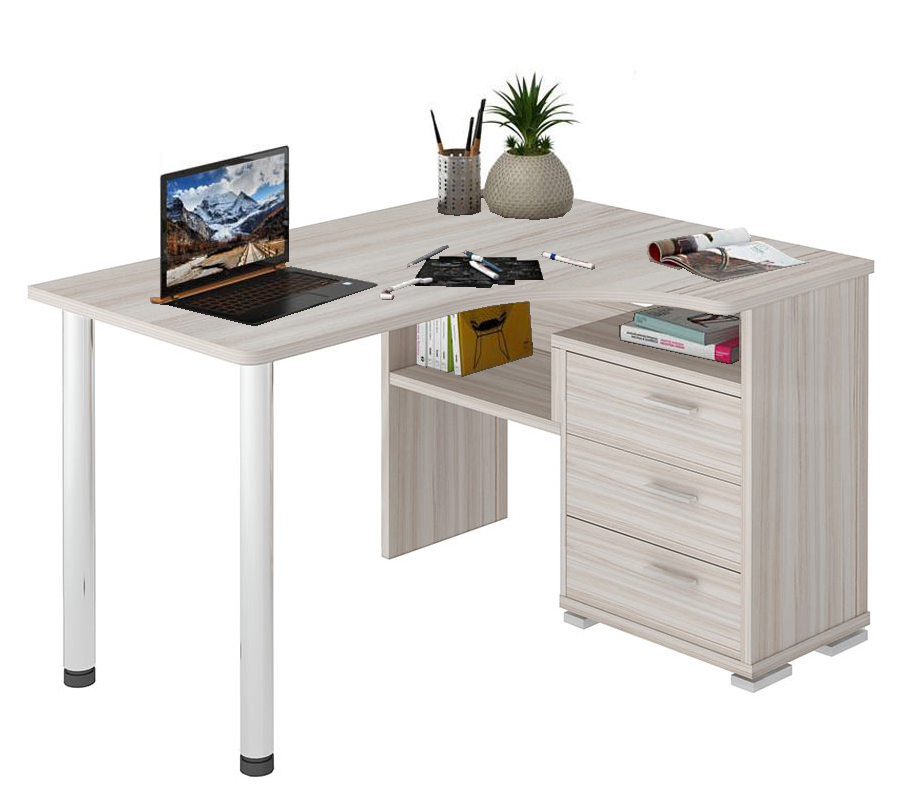 Изображение товара Стол Мэрдэс СР-132С-130 К-ПРАВ угловой ЛДСП карамель 101x75x130 см