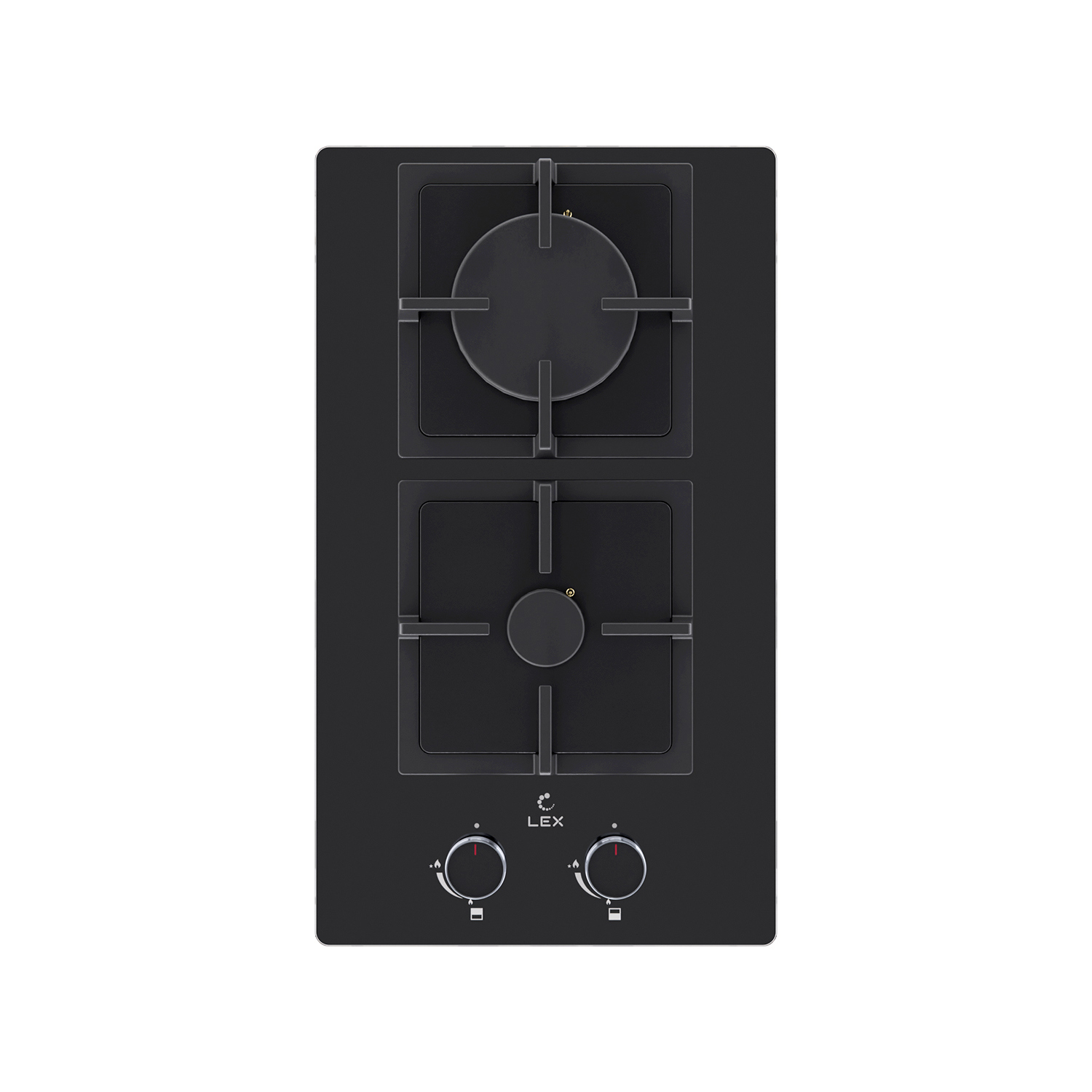 Изображение товара Газовая варочная панель Lex GVG 324 BBL 658192 30 см 2 конфорки цвет черный
