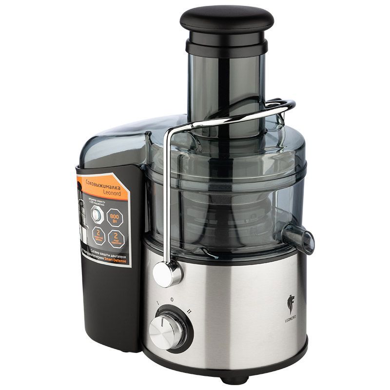 Изображение товара Электрическая соковыжималка Leonord LE-1726 800 Вт сталь с двумя насадками