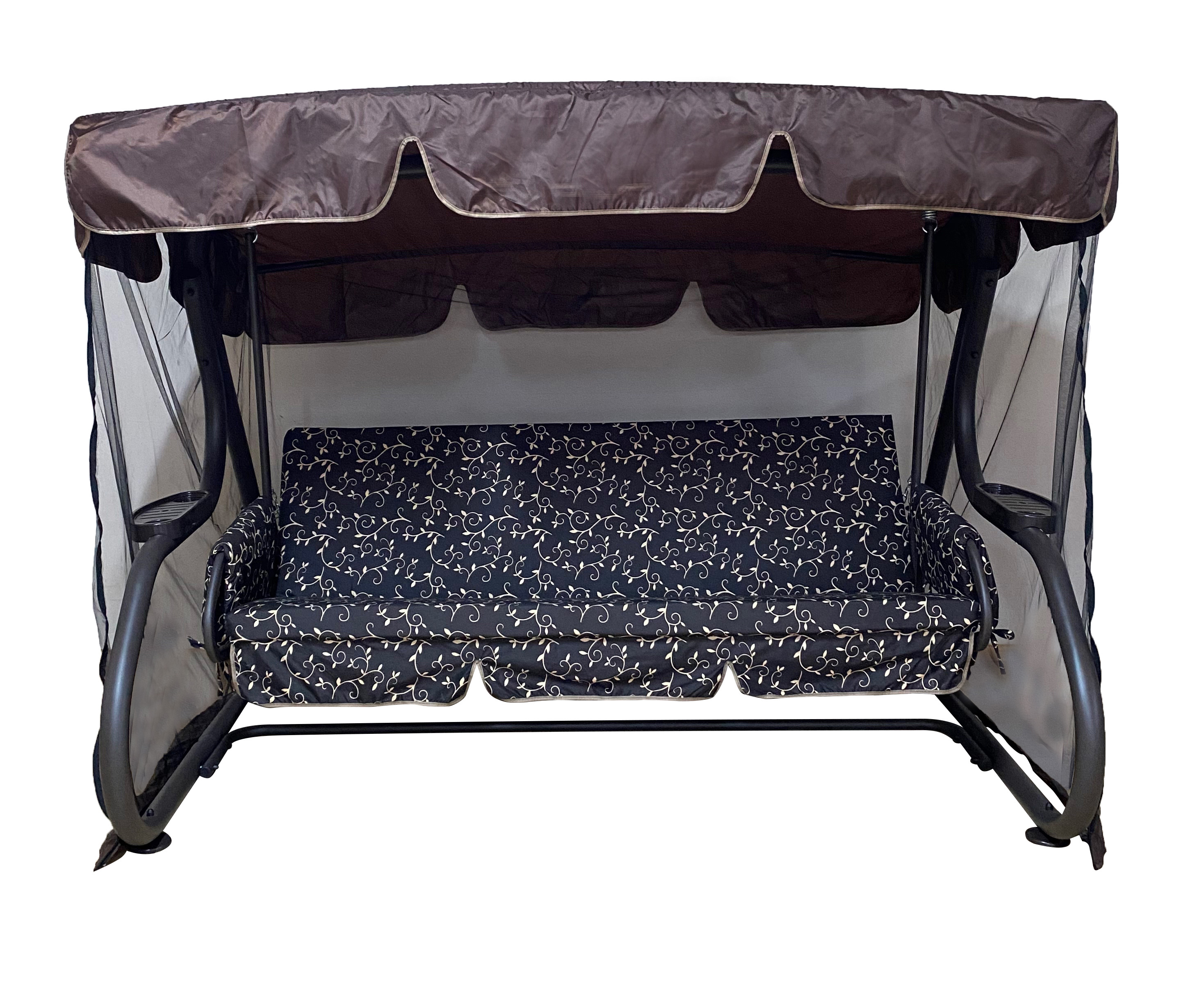 Изображение товара Качели садовые Greengard ДКГ-002 Глория 3-х местные до 350 кг коричневый