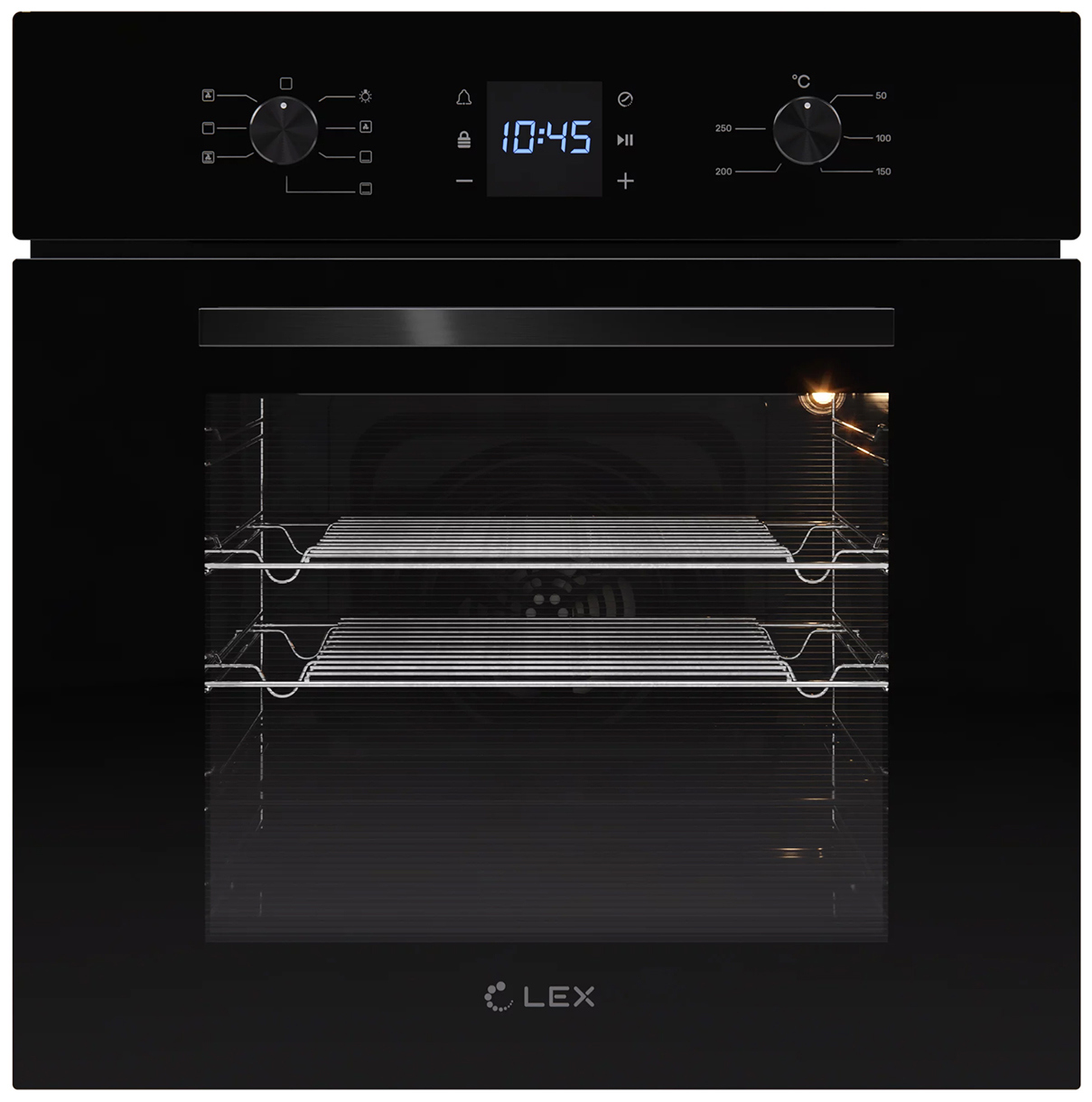 Изображение товара Встраиваемый духовой шкаф Lex Edm 071 Bbl 59.50x59.50x53 см цвет черный