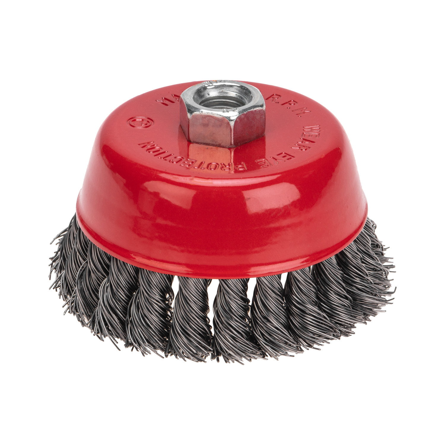 Изображение товара Кордщетка чашка для УШМ Kranz KR-91-1234 M14x100 мм мощная для очистки металла