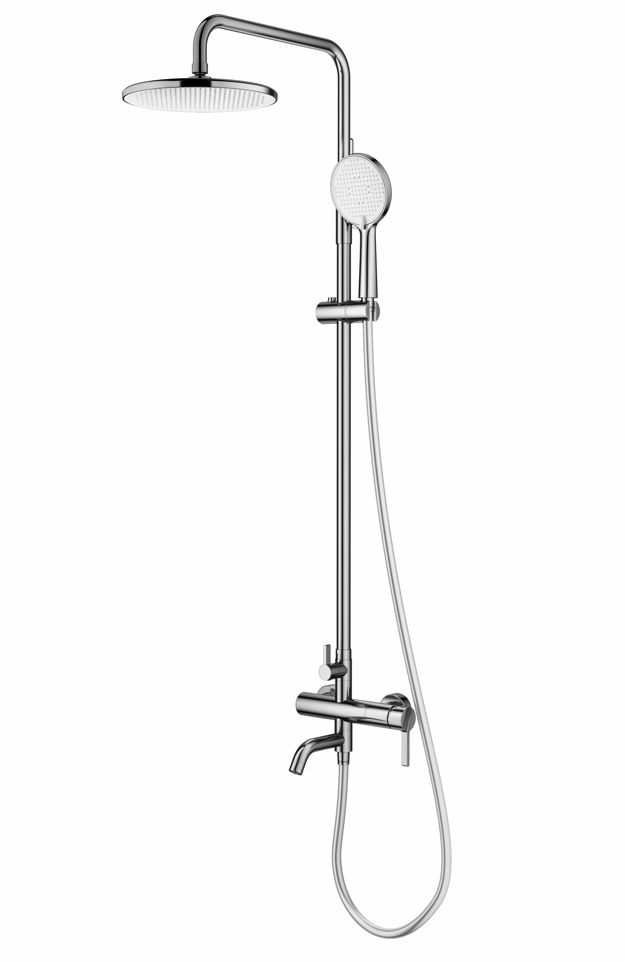 Изображение товара Душевая система SPLENKA S221.24.05 однорычажный смеситель цвет сатин