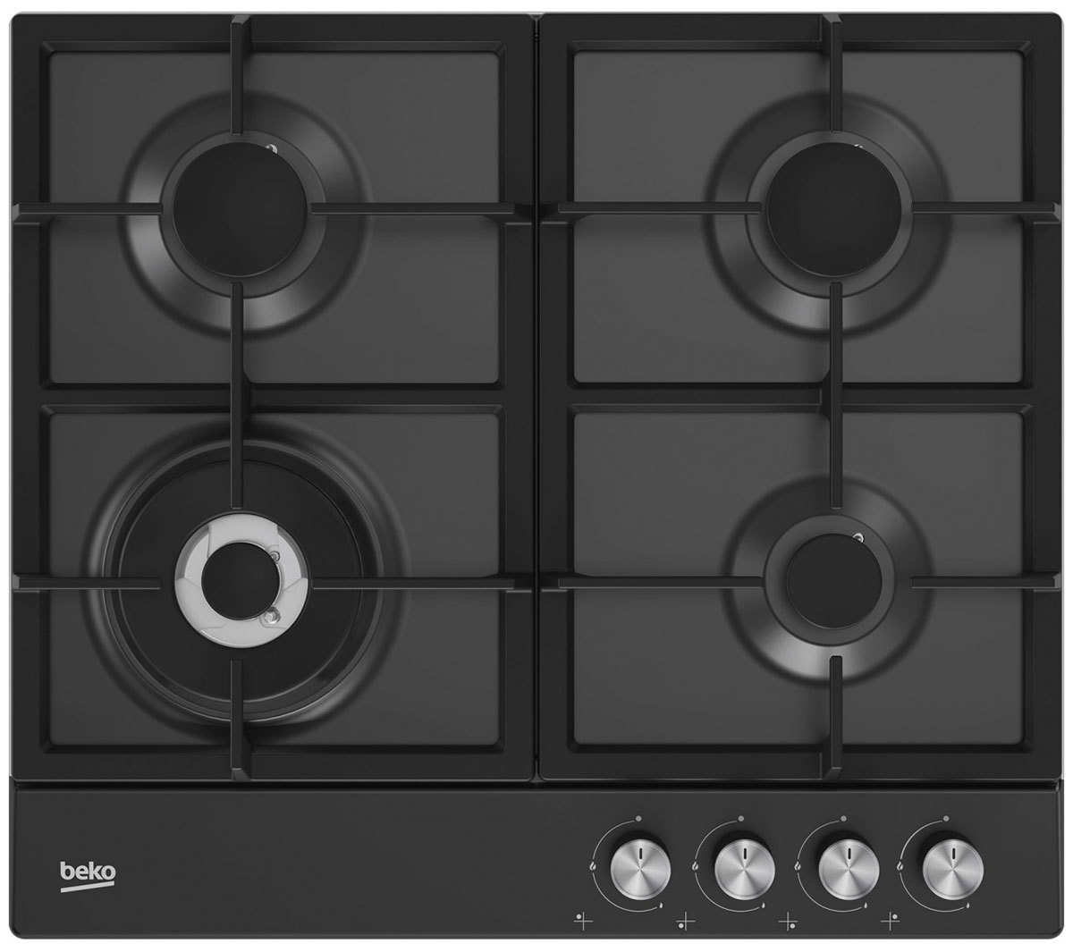 Изображение товара Газовая варочная панель Beko Hiag 64225 Sb 58 см 4 конфорки цвет черный