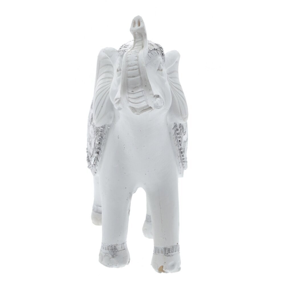 Изображение товара Слон декоративная фигурка, 14 см, Белый — стильное украшение интерьера