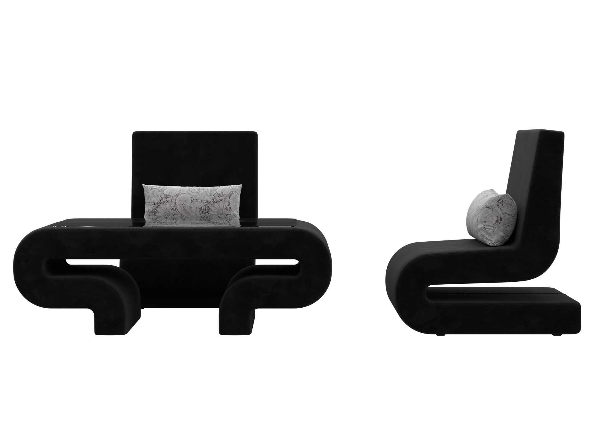 Изображение товара Набор мягкой мебели Волна-3 стул стол 2 кресла экологичный комфортный дизайн