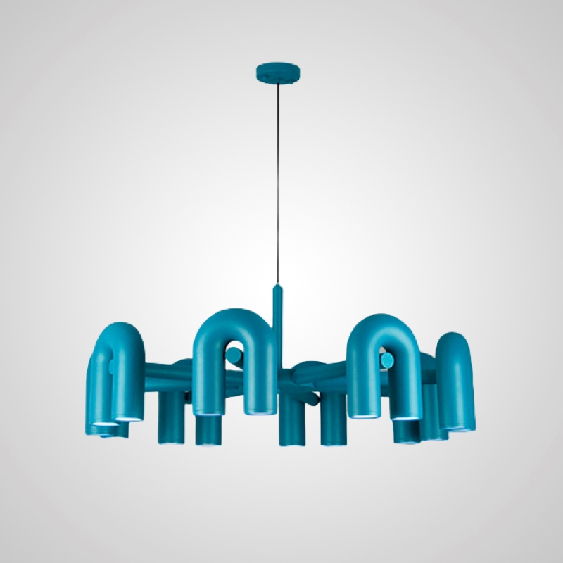 Изображение товара Люстра Imperiumloft Fanny 212349-23, 16 ламп, серый, 100 см