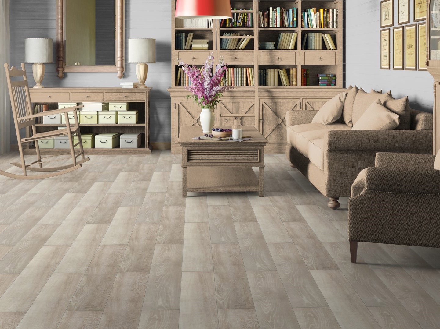 Изображение товара Виниловая плитка Tarkett Lounge Sound 43 класс 3 мм влагостойкая для пола