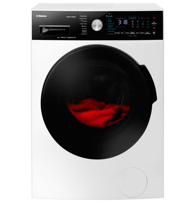 Изображение товара Современная стиральная машина Hansa WHK9141BSD5 9 кг 1400 об/мин A+++