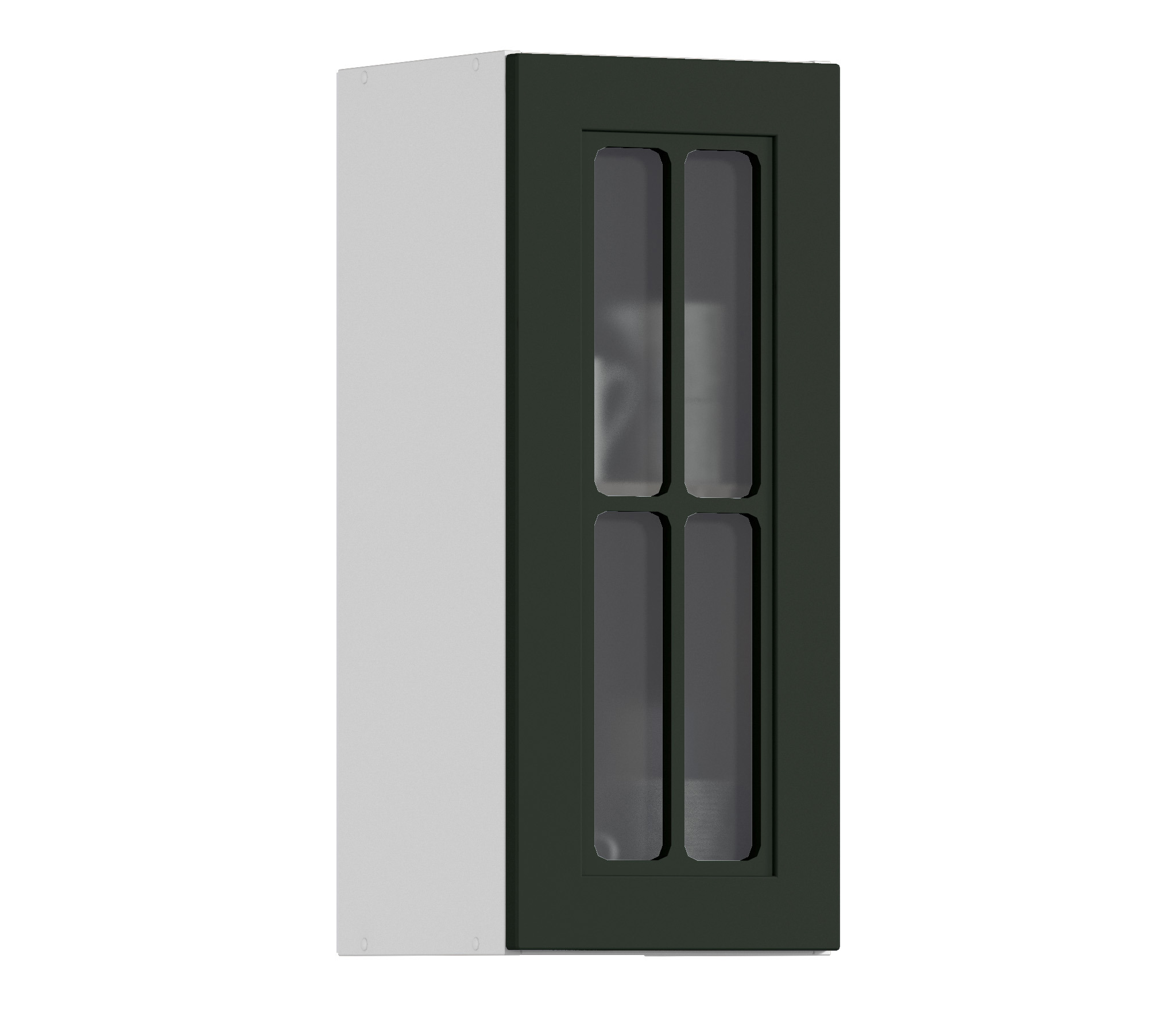 Изображение товара Навесной шкаф Регина Столплит со стеклом 30x72x29 см из МДФ и ЛДСП