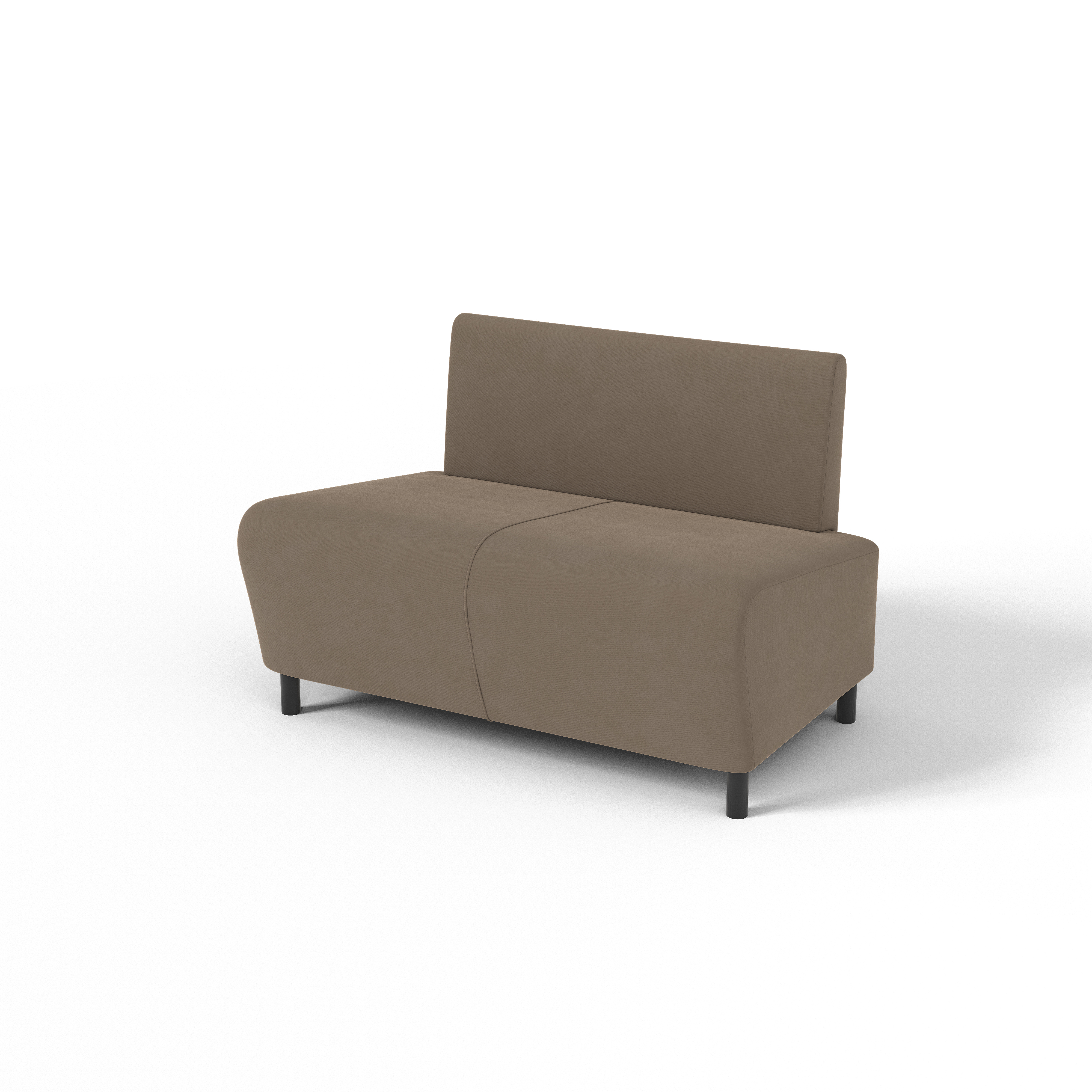 Изображение товара Диван Salon tron Twin divan_twin_04 100x67x64 см велюр цвет коричневый