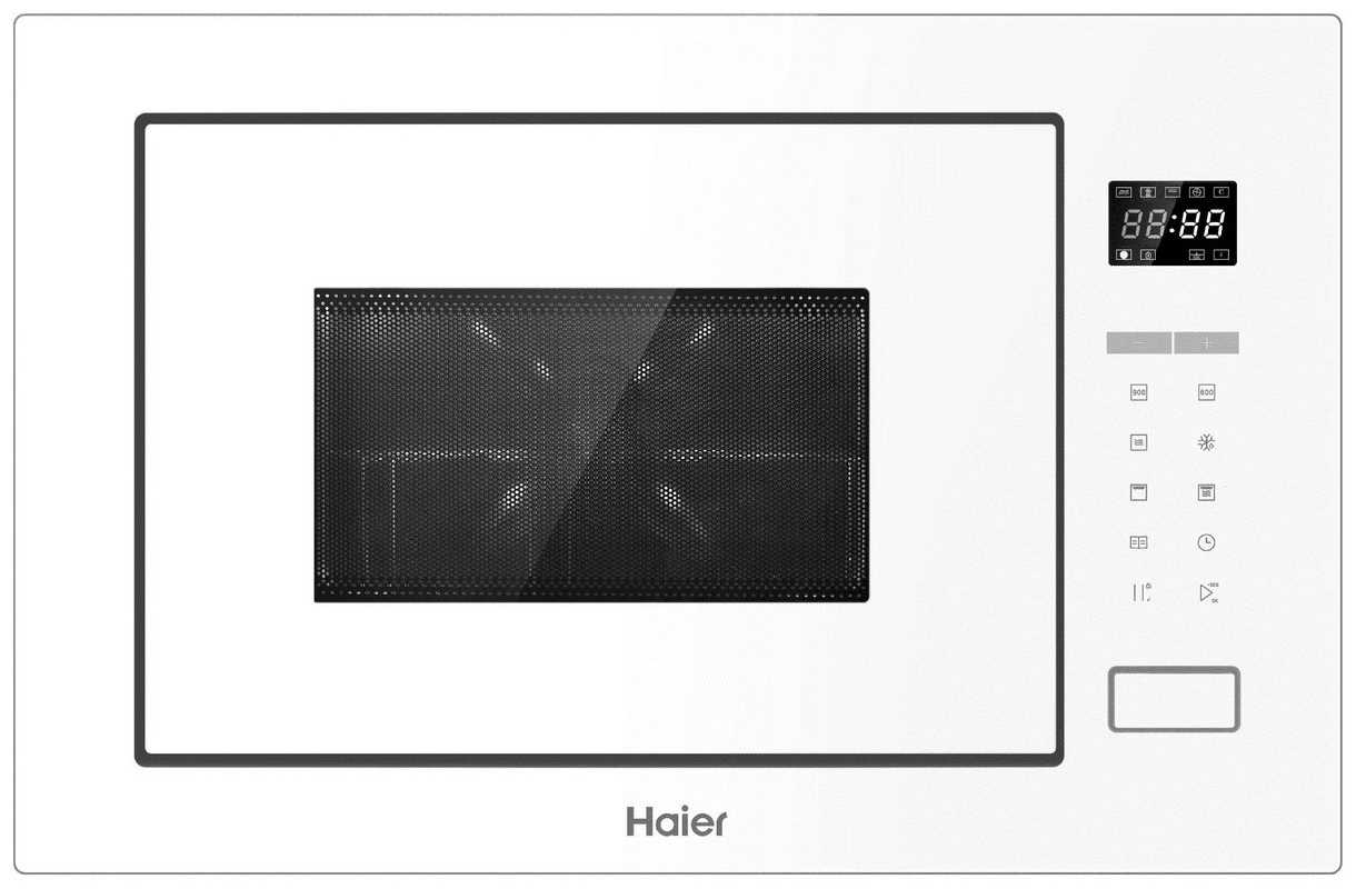 Изображение товара Встраиваемая микроволновая печь Haier HMX-BTG259W 25 л с грилем и электронным управлением