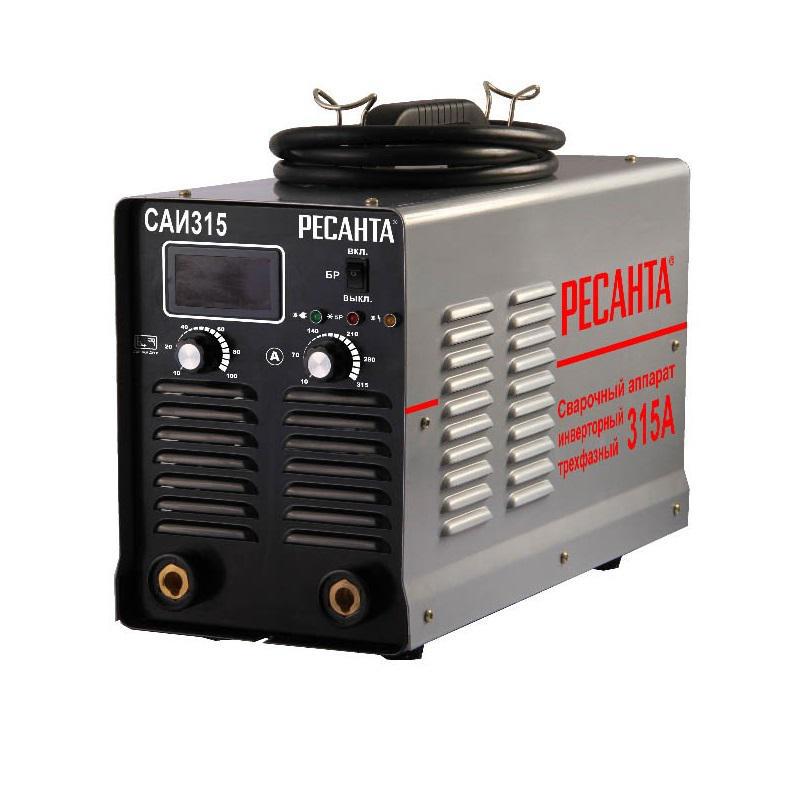 Изображение товара Сварочный аппарат инверторный Ресанта САИ 315 65/25, 315 А, до 6 мм