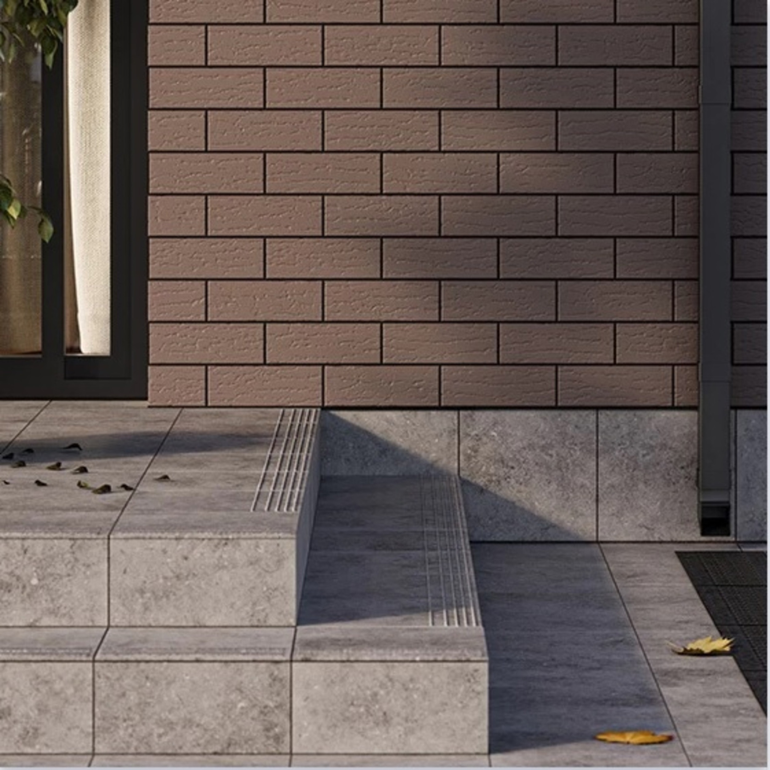 Изображение товара Плитка для ступени Керамин Вермонт 1 29x29см цвет серый