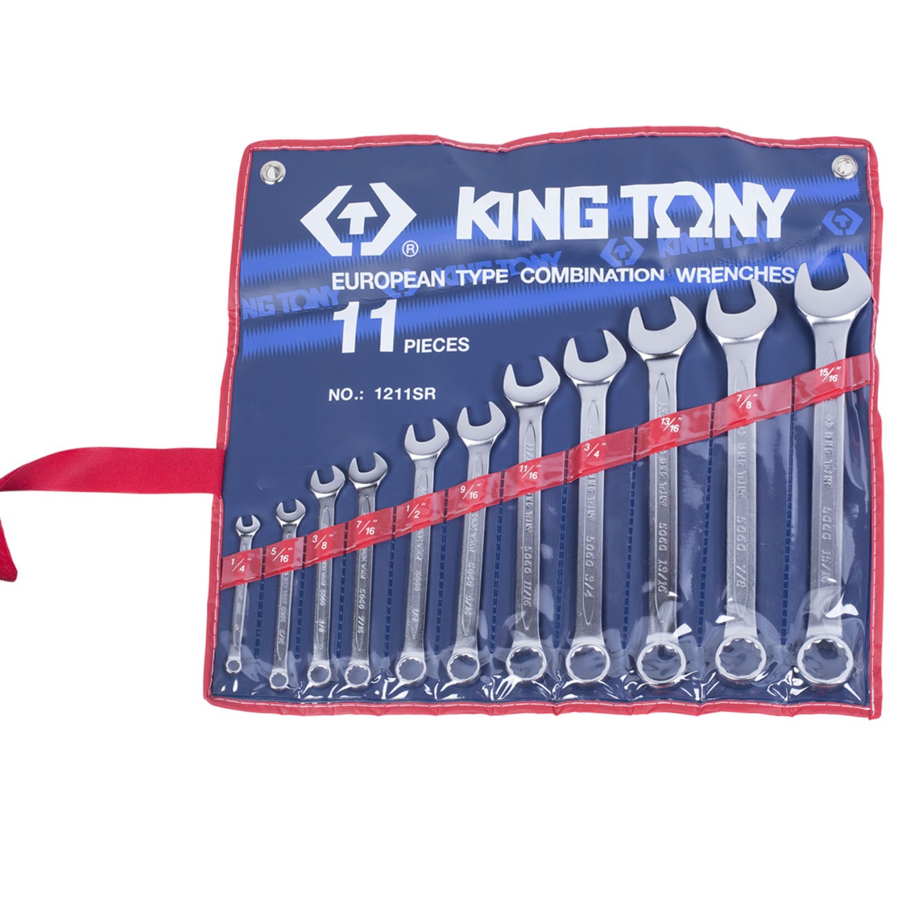 Изображение товара Набор ключей комбинированных King Tony 1211SR 11 шт 1/4 - 15/16 дюйма