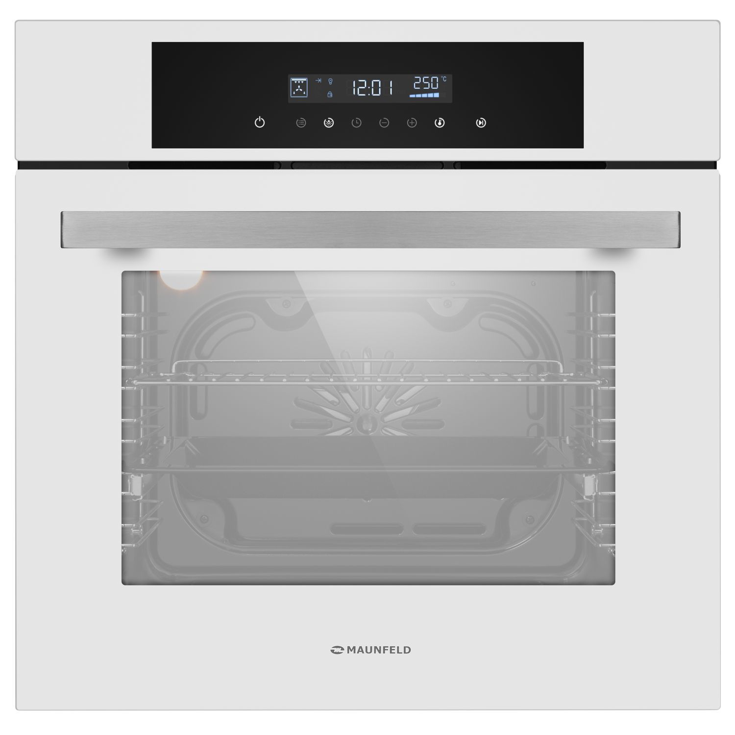 Изображение товара Электрический встраиваемый духовой шкаф Maunfeld AEOD6063W 59.5x59x52.5 см цвет белый
