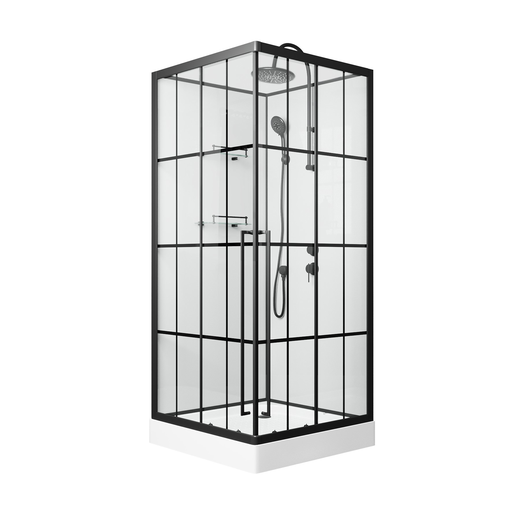 Изображение товара Душевая кабина Niagara ST100/15QR/KL/BKT низкий поддон 100x100см