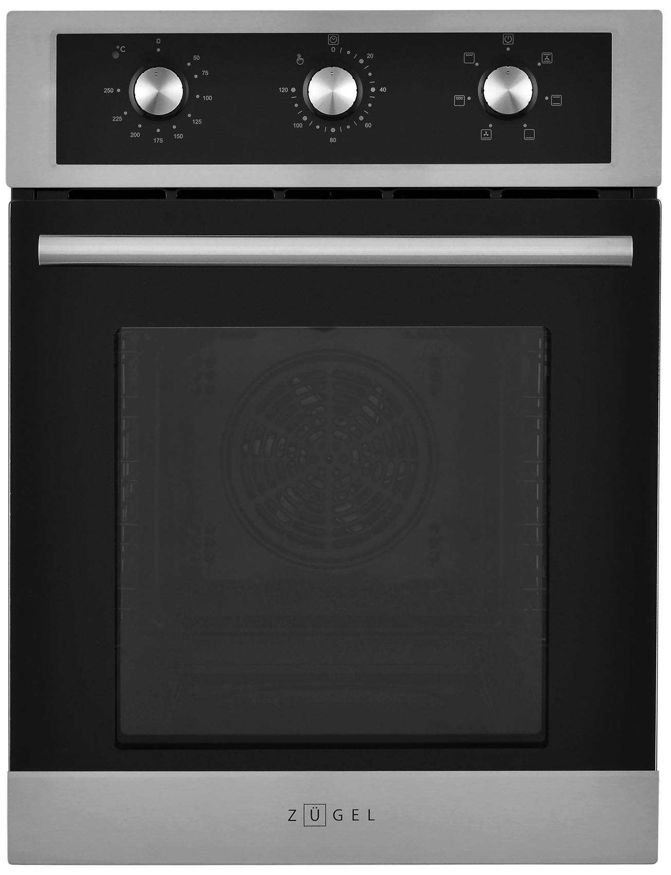 Изображение товара Встраиваемый духовой шкаф Zugel ZOE451X 45x59.5x56.5 см цвет нержавеющая сталь