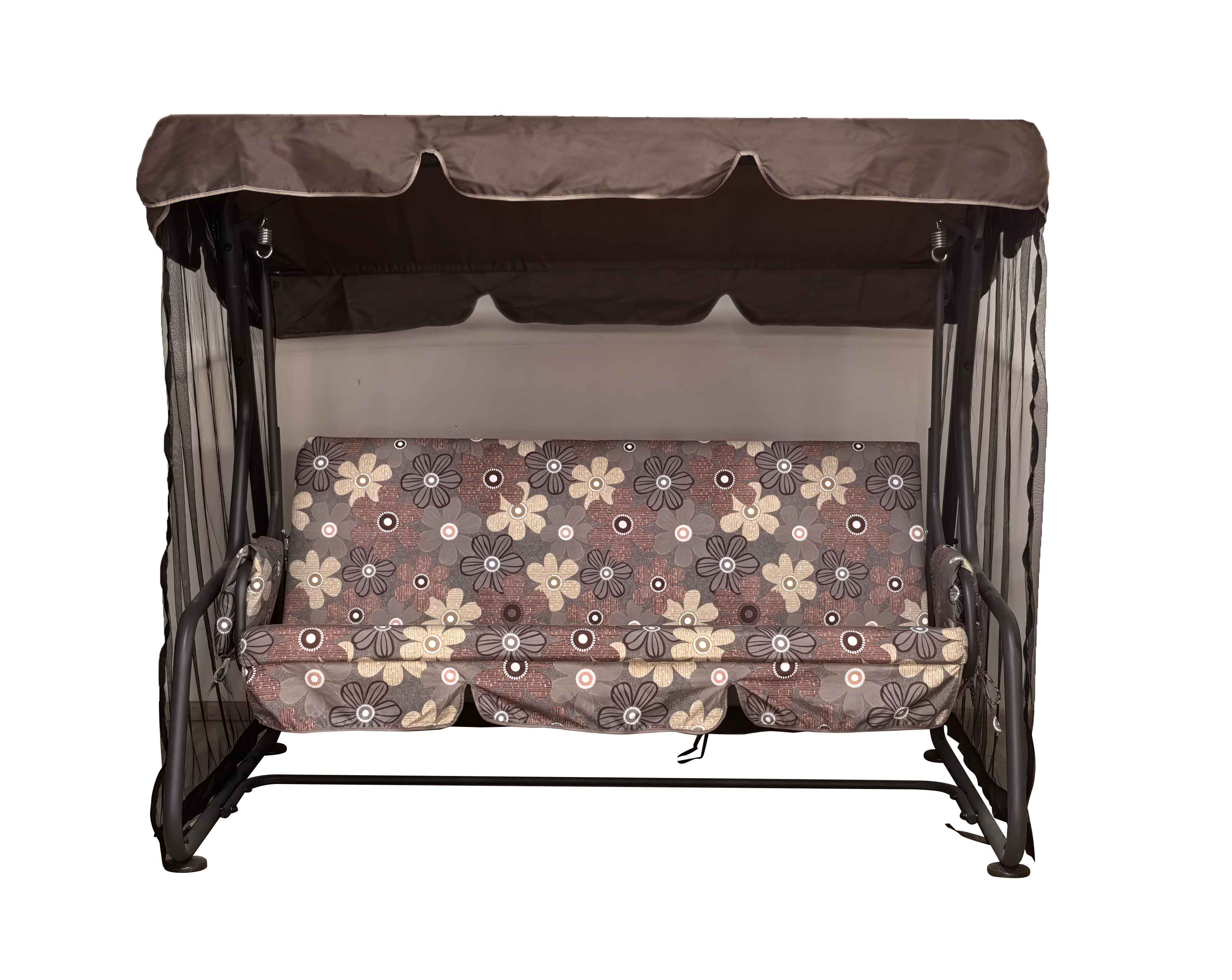 Изображение товара Качели садовые Greengard Лозанна 3-х местные до 250 кг коричневый