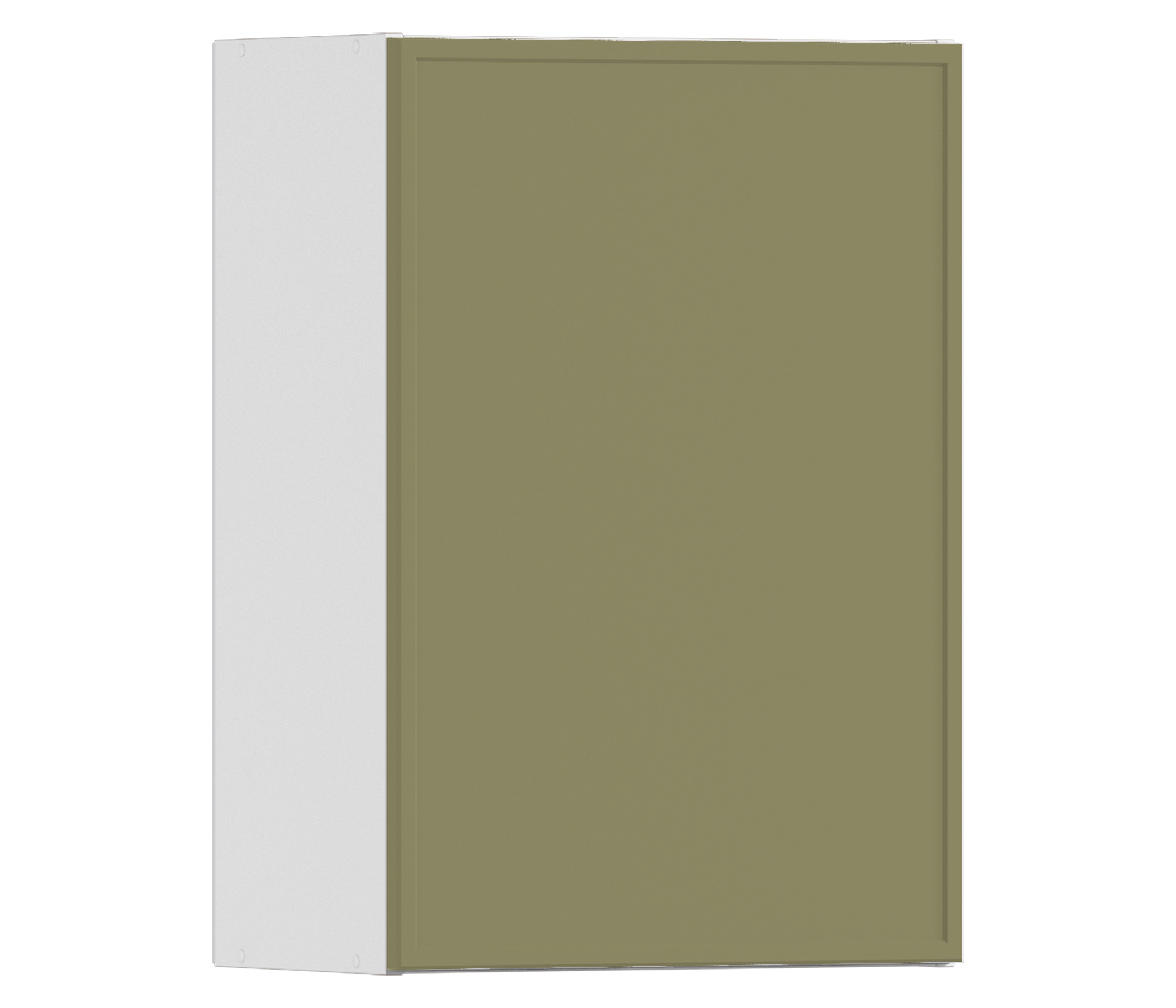 Изображение товара Столплит Регина квадро навесной шкаф 50x72x30 см, белый/мдф квадро хаки