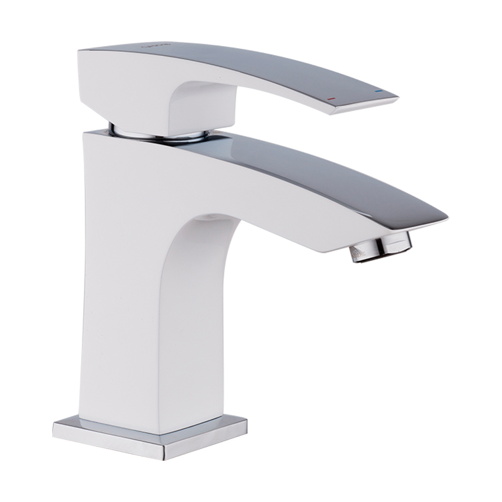 Изображение товара Смеситель для раковины Gappo G1007-7 однорычажный белый латунь Хром