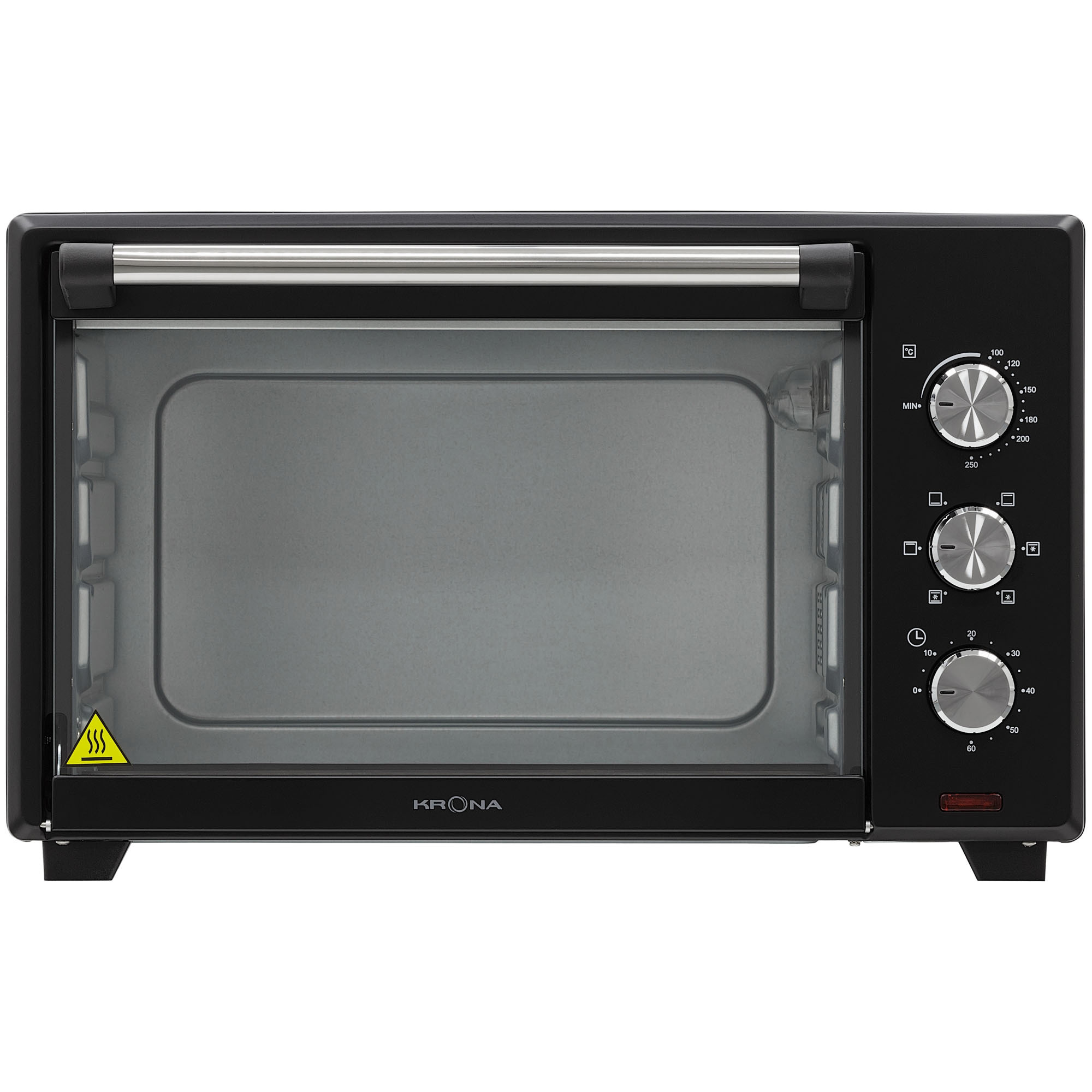 Изображение товара Электропечь KRONA 1600 Вт объем 35 л черная с конвекцией и таймером