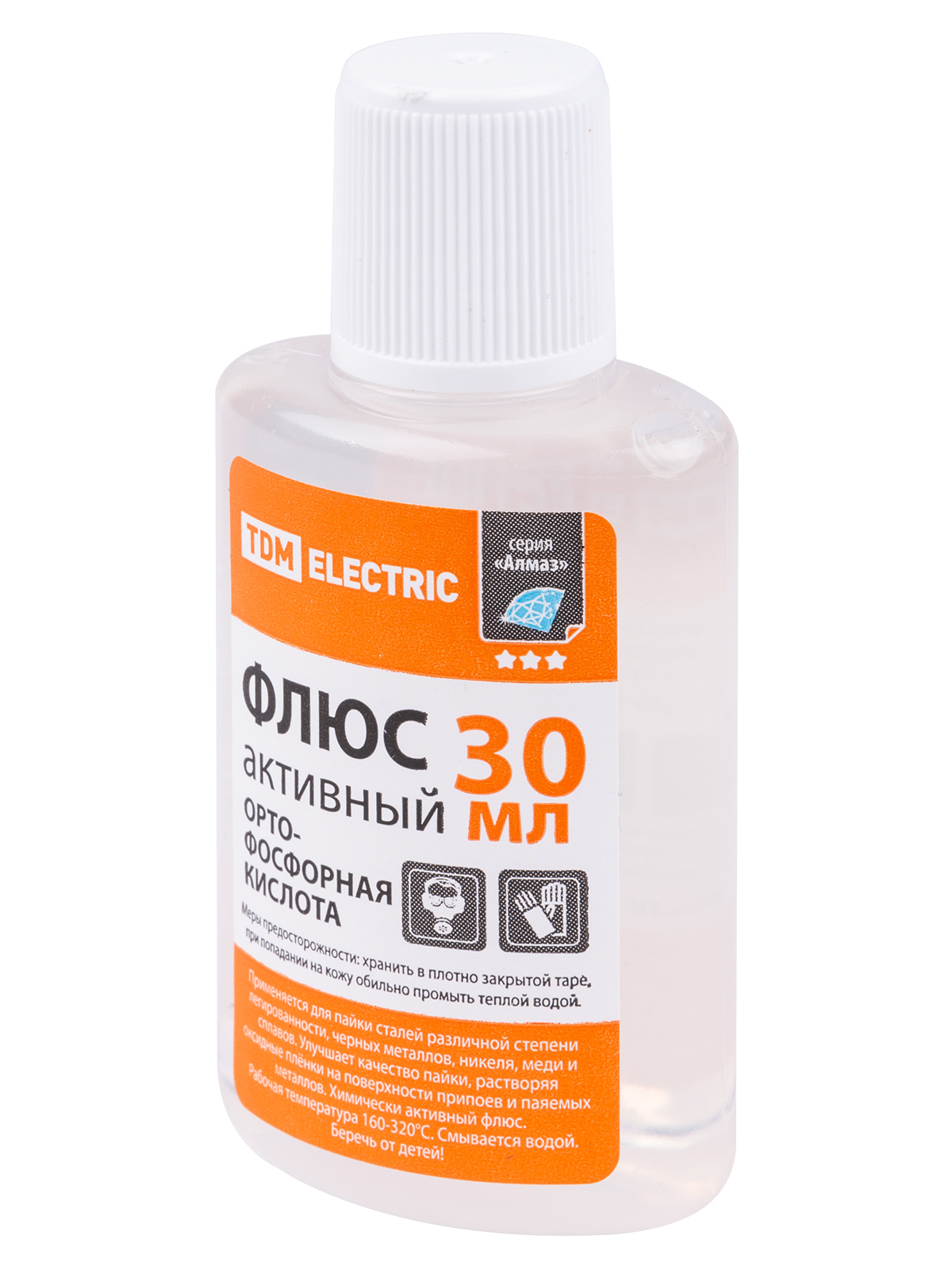 Изображение товара Припой Tdm electric Алмаз SQ1025-0376 30 г 30 шт жидкий флюс для пайки