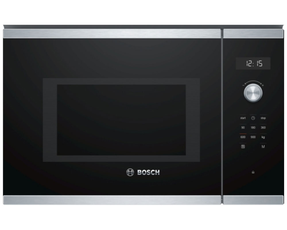Изображение товара Встраиваемая микроволновая печь Bosch Serie|6 BFL554MS0 25 л 59.4x38.2x38.8 см цвет черный, нержавеющая сталь