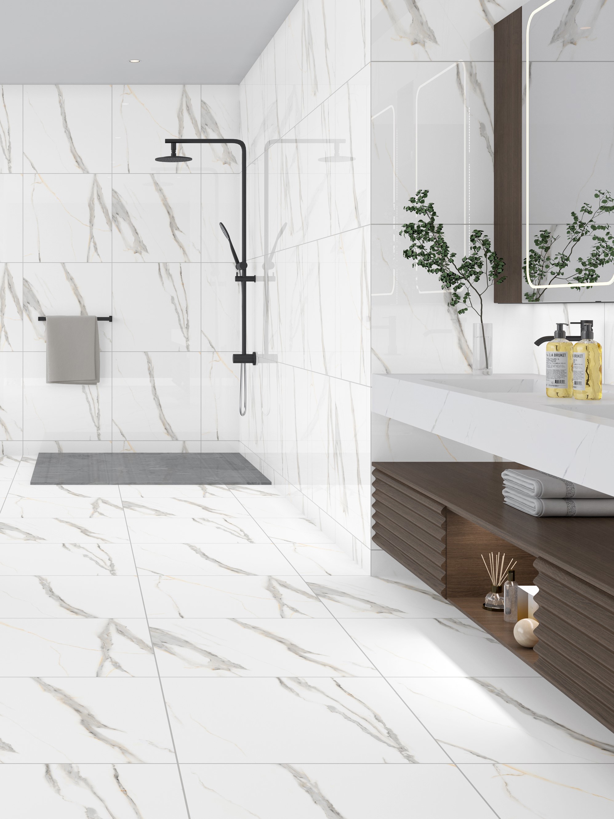 Изображение товара Керамогранит Eternal ETMAR1219GL6060 60x60 см серый камень бордюр